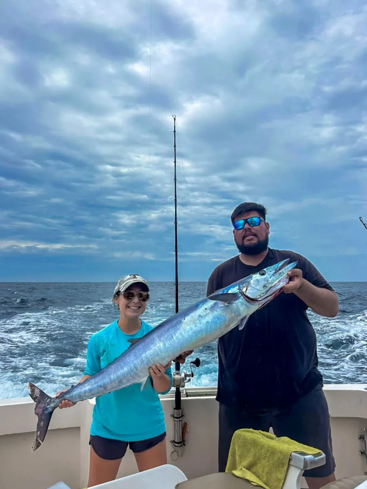 Couple with a wahoo, late May 2025