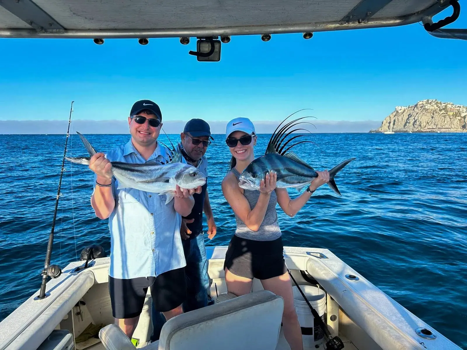 Group with their catch near Land’s End, late May 2025