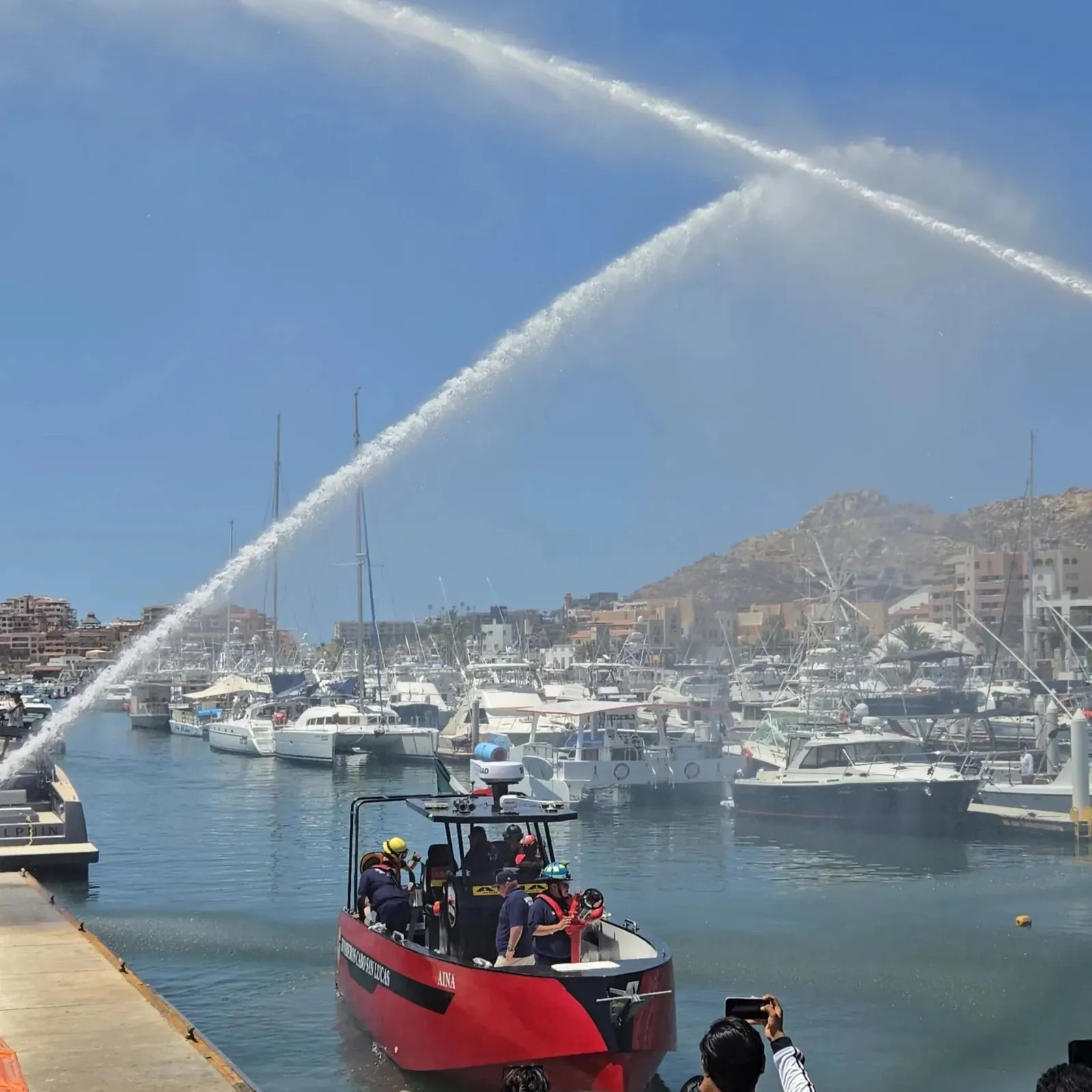 Photo from Mexico's First Fireboat Arrives at Marina Cabo San Lucas (June 2026)