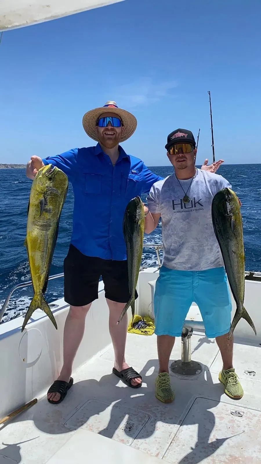Two anglers with dorado, May 2025