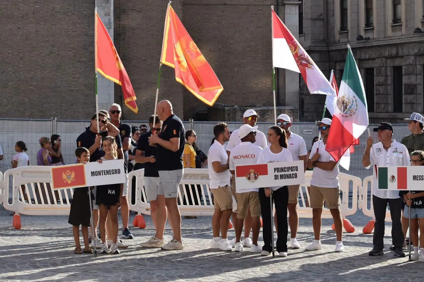 The parade of nations at the opening ceremony in Ancona