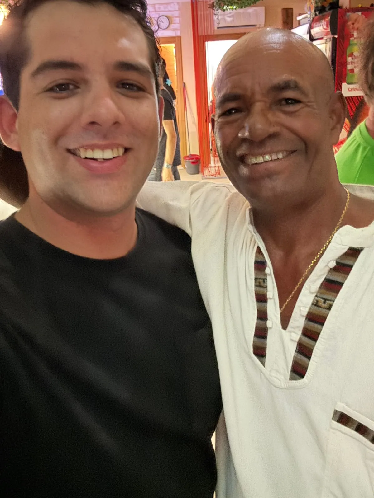 Max Vargas with Jerry of Team Senegal