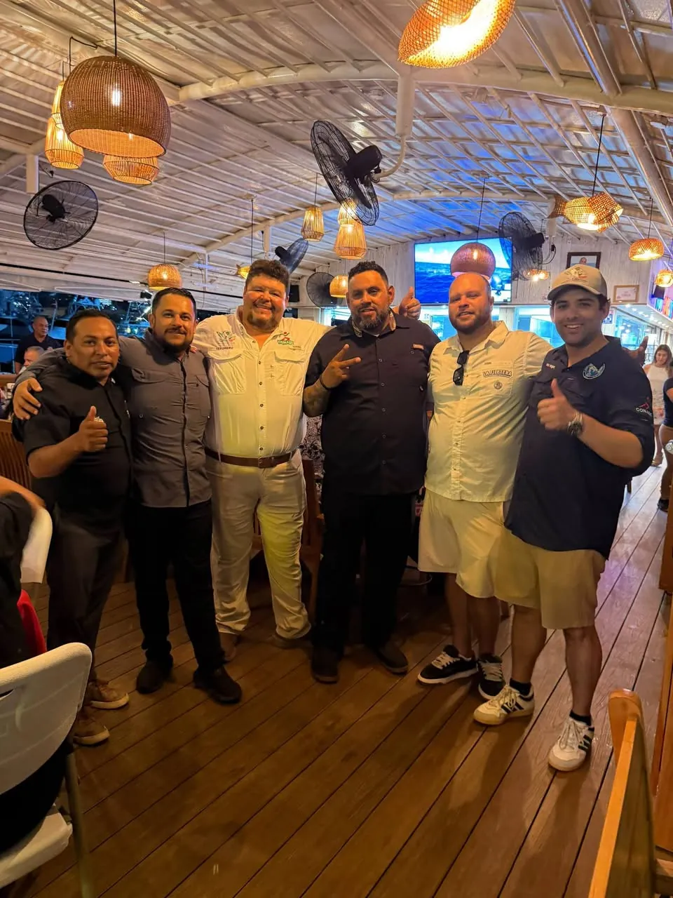 Anglers and organizers at the awards night in Cabo San Lucas