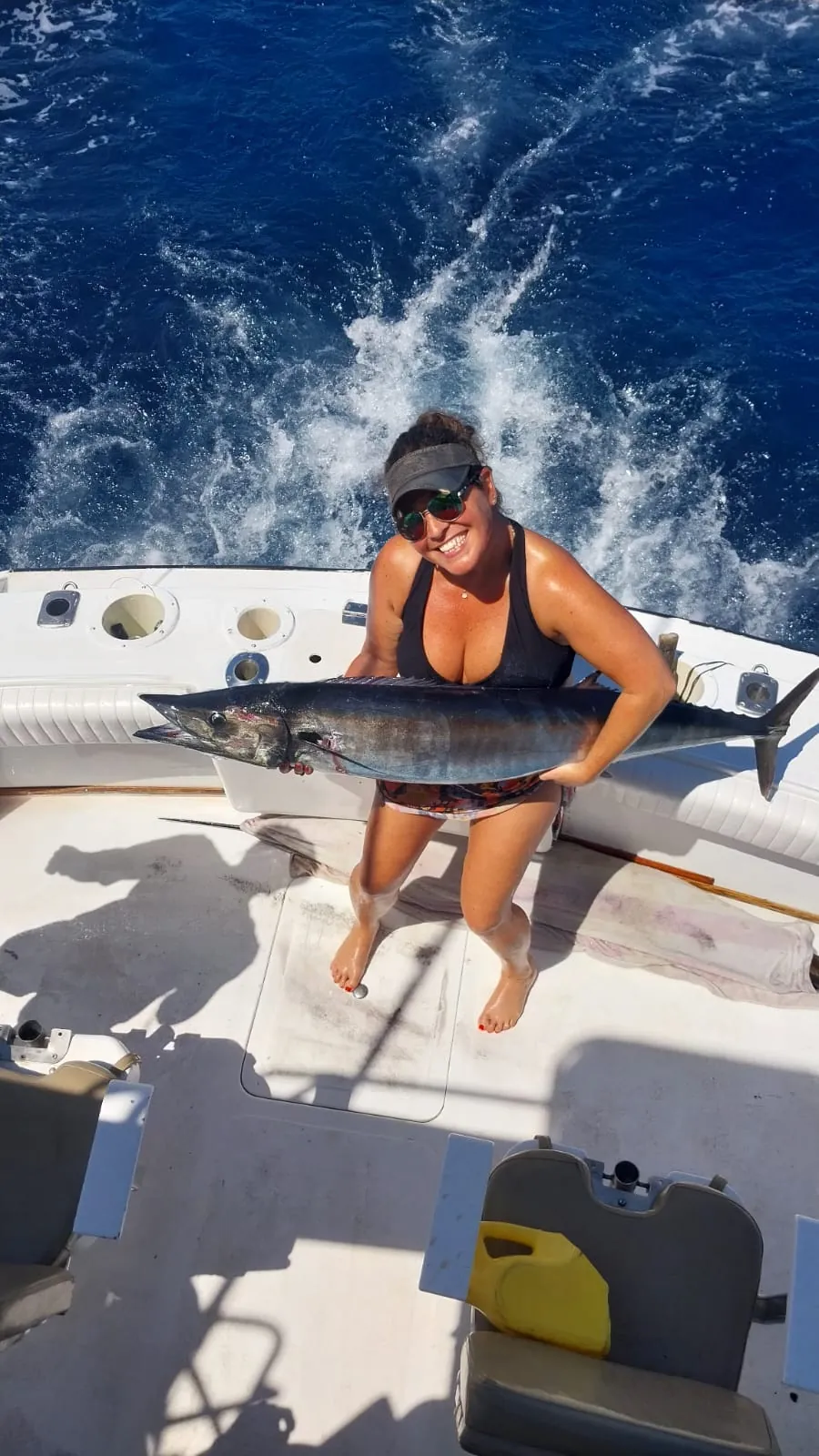 Angler with a wahoo, September 2026